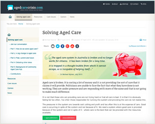 Solving Aged Care